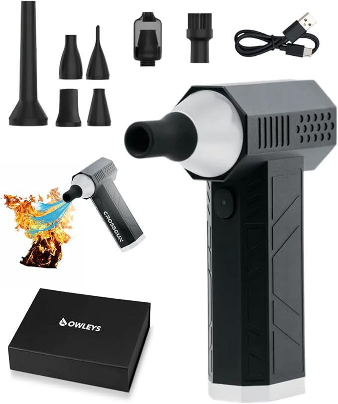 Owleys Portable Car Vacuum Cleaner “CrossClean 2-in-1 Vacuum & Air Blower | by OwleysCarAccessories