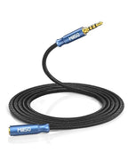 MillSO 3.5mm Headphone Extension Cable Nylon Braided 4 Pole TRRS Male to Female by MillSO