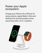 Belkin MagSafe Charger, 3-in-1 Wireless Charging Stand, 2ND GEN, 33% Faster - Image 2