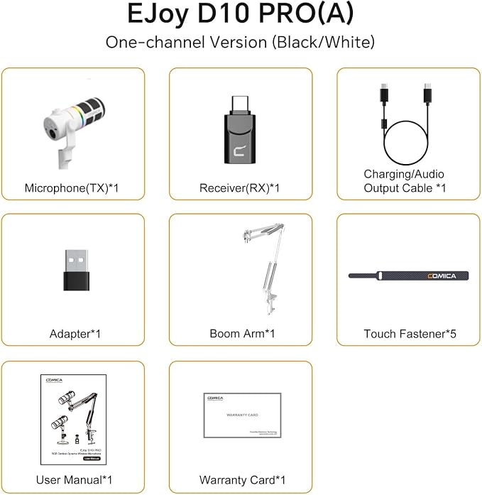 COMICA D10 Pro A Wireless/XLR/USB Dynamic Microphone - Image 2