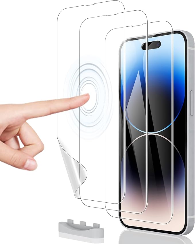 Hydrogel Film Screen Protector for iPhone 14 Pro Max/iPhone 14 Plus, Soft TPU by JDHDL