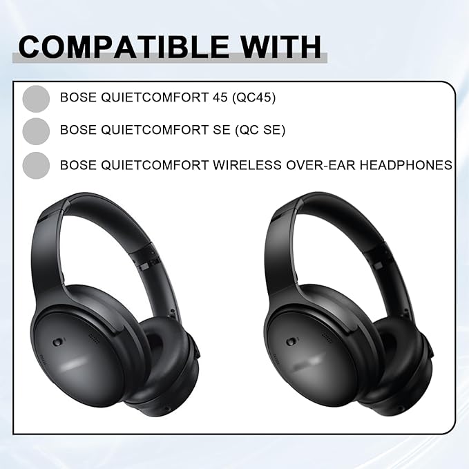Replacement Ear Pads for Bose QuietComfort 45/QuietComfort SE/Quiet Comfort - Image 3