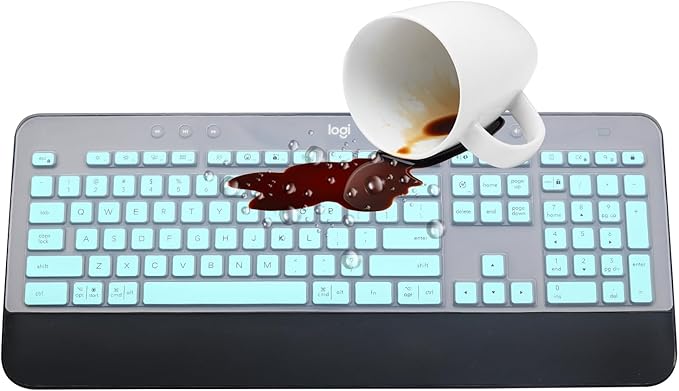 Keyboard Cover Skin for Logitech MK545 MK540 Wireless Keyboard, Logitech MK545 - Image 7