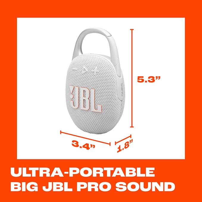 JBL Clip 5 - Ultra-Portable, Waterproof & Dustproof Bluetooth Speaker, Big Pro - Image 5