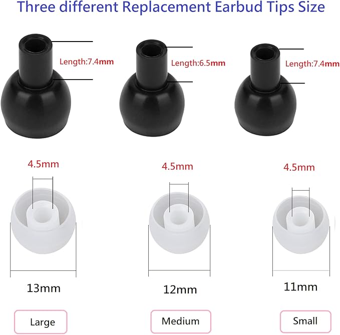 Earbud Replacement Tips Silicone Earbud Tips Earbuds Cushions - Image 2