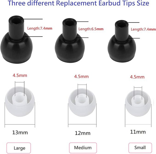 36 Pieces Small Earbud Tips Soft and Comfortable Ear Bud Replacement Pieces - Image 2
