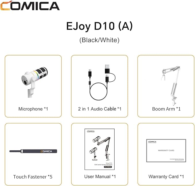 COMICA EJoy D10 A USB/XLR Dynamic Microphone - Image 2