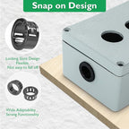 225 Pcs 8 Sizes Cable Snap-in Knockout Insulating Bushing Grommets Assortment - Image 5