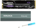4TB M2 NVME SSD with Heatsink by EDILOCA