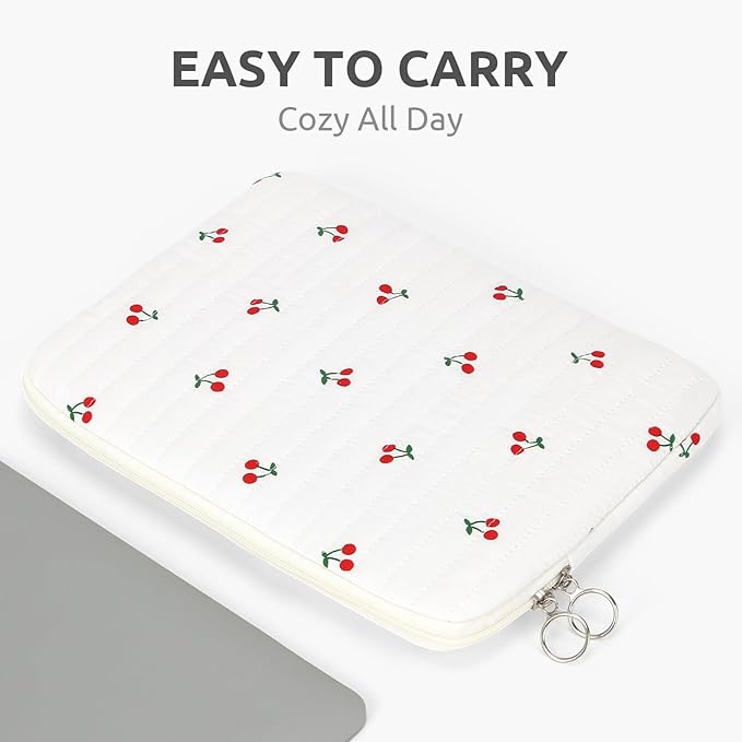 Puffy Laptop Sleeve 13-15.6 Inch Cute Quilted Laptop Protective Case Padded - Image 5
