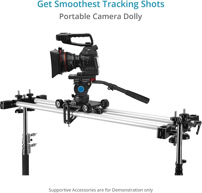 PROAIM Polaris Mini Portable Video Camera Dolly w Universal Track Ends | - Image 2