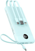 VEEKTOMX Portable Charger with Built-in Cables 10000mAh Power Bank by VEEKTOMX