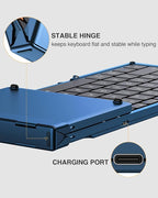 ProtoArc Foldable Bluetooth Keyboard, XK01 Full-Size Portable Wireless Keyboard - Image 8