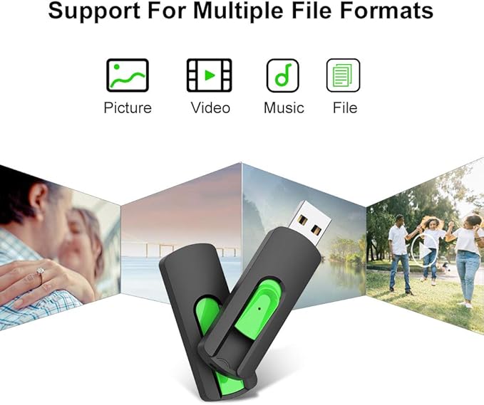 128GB Flash Drive Aiibe USB Flash Drive 128 GB Thumb Drive USB 2.0 Memory Stick - Image 7