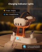 NexiGo Enhanced Charging Dock for Meta Quest 3 and 3S, - Image 4