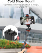 VRIG Phone Tripod Mount with Cold Shoe Adapter, Phone Holder Clip Connector - Image 3