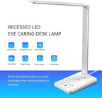 Ambertronix LED Desk Lamp with USB Charging Port, Dimmable Eye-Caring Reading - Image 6