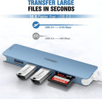 USB C Hub Multiport Adapter, 7 in 1 Portable Dongle - Image 3