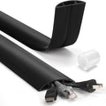 6ft Heavy Duty Cord Hider for Floor, Hide Electrical Wires, Protector by LZEOY