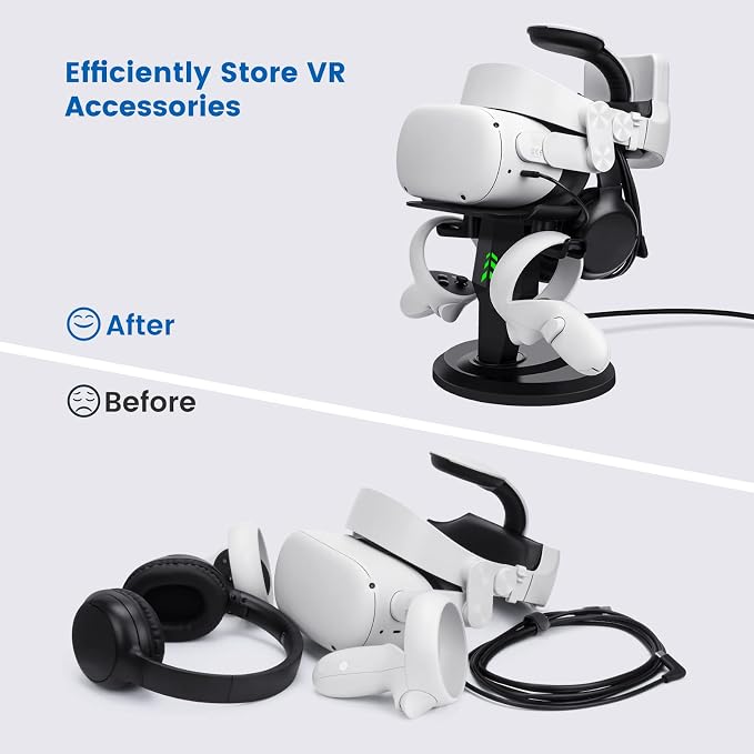 alcopanda VR Stand, Headset Charging Dock, VR Display Stand Accessories - Image 4