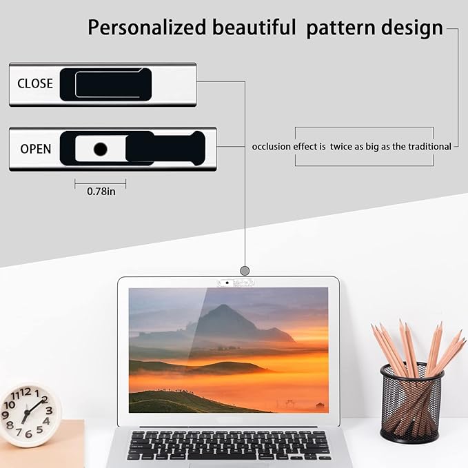 Webcam Cover, 6 Pieces, Laptop Camera Cover, Privacy Shielding Capacity is - Image 4