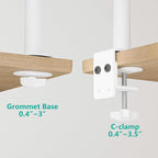 WALI Single Monitor Mount for 1 Computer Screen up to 32 inch, Fully Adjustable - Image 6