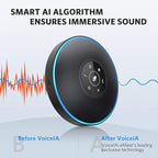 EMEET Bluetooth Speakerphone M2 Black Conference Speaker - Image 5