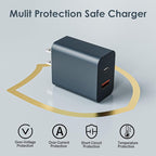 4FT Multi Fast Charging Cable for Apple Watch Charger 3 in 2 USB C Cable Travel - Image 9