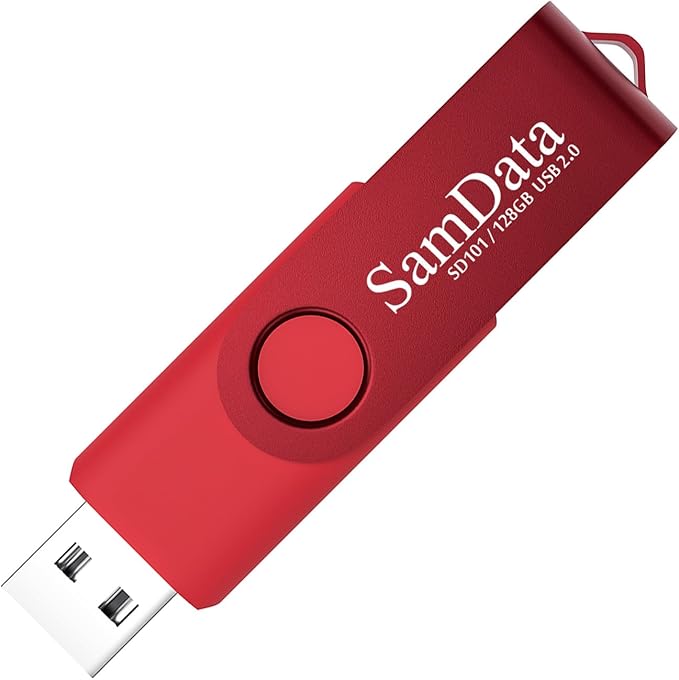 SamData 128GB USB Flash Drives 1 Pack 128GB Thumb Drives Memory Stick Jump Drive by SamData