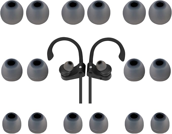 Earbud Tips Ear Bud Tips Soft Anti Slip Washable and Reusable Silicone by Unknown