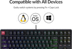 Keychron C3 Pro TKL 80% Wired Mechanical Keyboard, 8K Polling Rate, QMK/VIA - Image 3