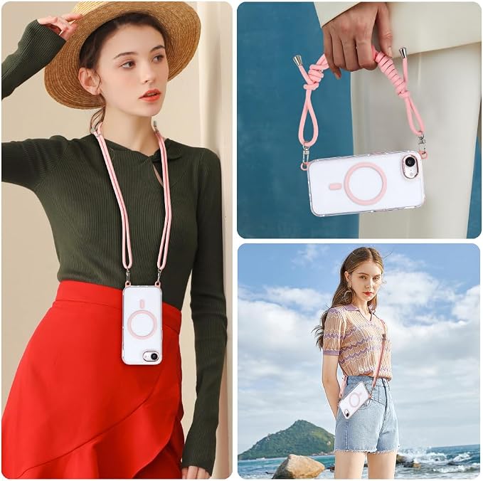 for iPhone 16e Case with Adjustable Phone Lanyard Strap, Compatible with MagSafe - Image 6