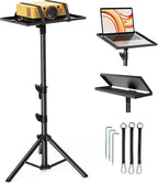 Perlegear Projector Stand Tripod, Portable Tall Projector Stand 90°Tilt by Perlegear