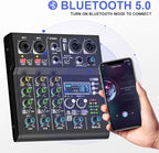 mw-4 black 4Channel Audio Mixer - Image 3