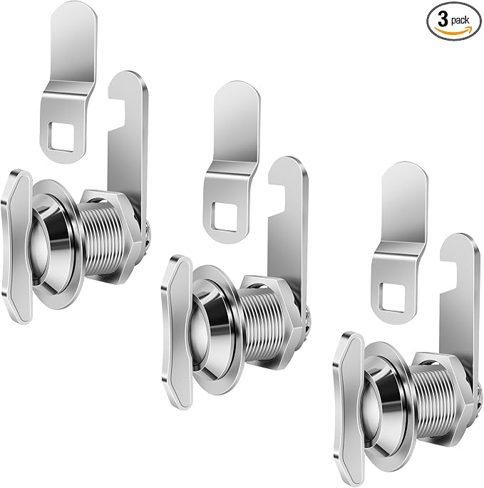 Thumb Operated Offset Cam Lock, 5/8" Cylinder Fits on 3/8" Max Door Thickness by Sissinda
