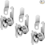 Thumb Operated Offset Cam Lock, 5/8" Cylinder Fits on 3/8" Max Door Thickness by Sissinda