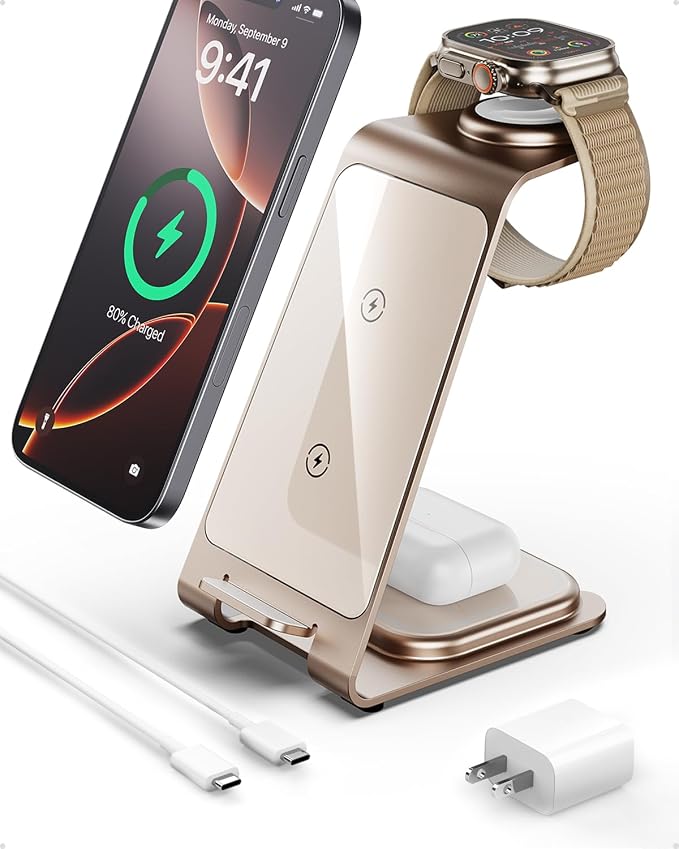 Intoval 3 in 1 Wireless Charging Station by Intoval
