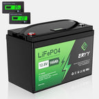 12V 160Ah Lifepo4 Battery, 12V Lithium Battery 160Ah, 2048Wh Energy & Upgraded by ERYY
