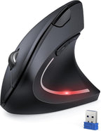 TECKNET 2.4G Ergonomic Mouse Vertical Wireless by Tecknet