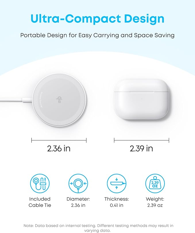 Anker Zolo Magnetic Wireless Charger, Qi2 Certified 15W MagSafe-Compatible - Image 5