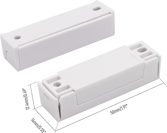 5Pcs Magnetic Reed Switch Wired Surface Mount Normally Closed NC Contact Sensor - Image 2
