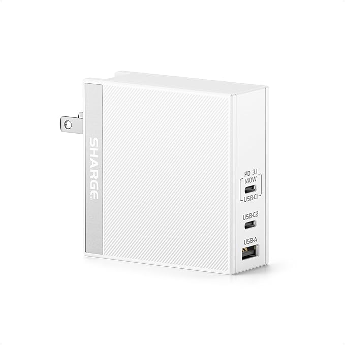 USB C Charger for Laptops 140W GaN Fast Charger by SHARGE