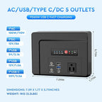 Powkey Portable Power Station 100W, 97Wh Small Portabl Generator - Image 3