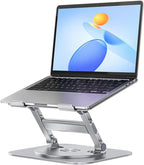 Laptop Stand for Desk, 360 Rotating Base Aluminum Computer Stand Ergonomic by MCHOSE