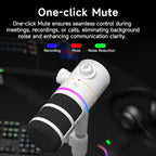 EJoy D10 PRO Wireless USB Gaming Microphone – RGB Dynamic Mic - Image 8