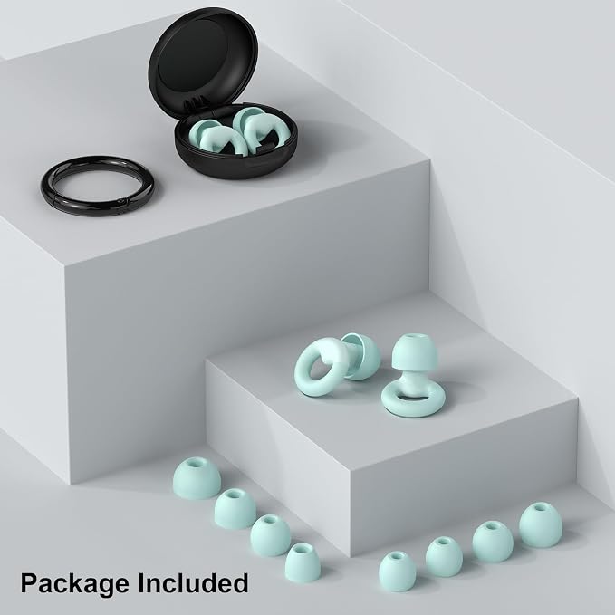 Ear Plugs for Sleeping, 2 Pairs of Reusable Earplugs for Noise Reduction - Image 7