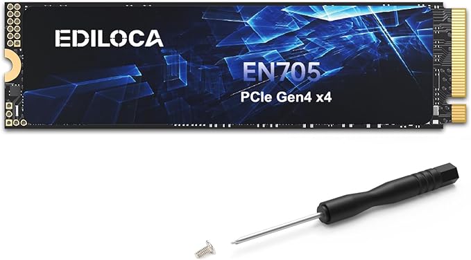 1TB SSD NVMe M.2 2280 PCIe Gen4 x4 Internal Solid State Drive by EDILOCA