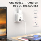 2 Pack European Travel Plug Adapter, VYLEE International Travel Adapter - Image 2
