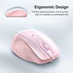 TECKNET Wireless Mouse Silent 4800 DPI Computer USB A & Bluetooth Mouse 6 - Image 9