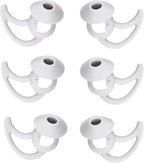 3 Pairs Earbuds Replacement Tips Large，Silver Earbud Tips ，Silicone Eartips by CYADCI